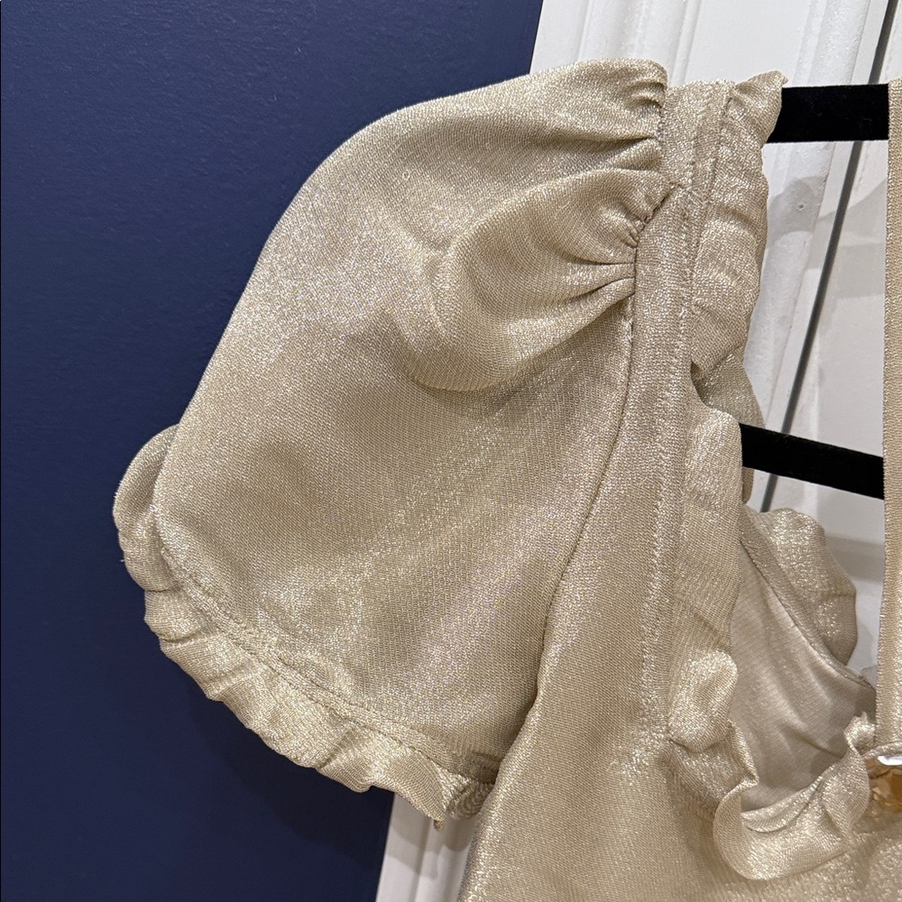 Thakoon Gold Ruffled Blouse - Picture 4 of 10